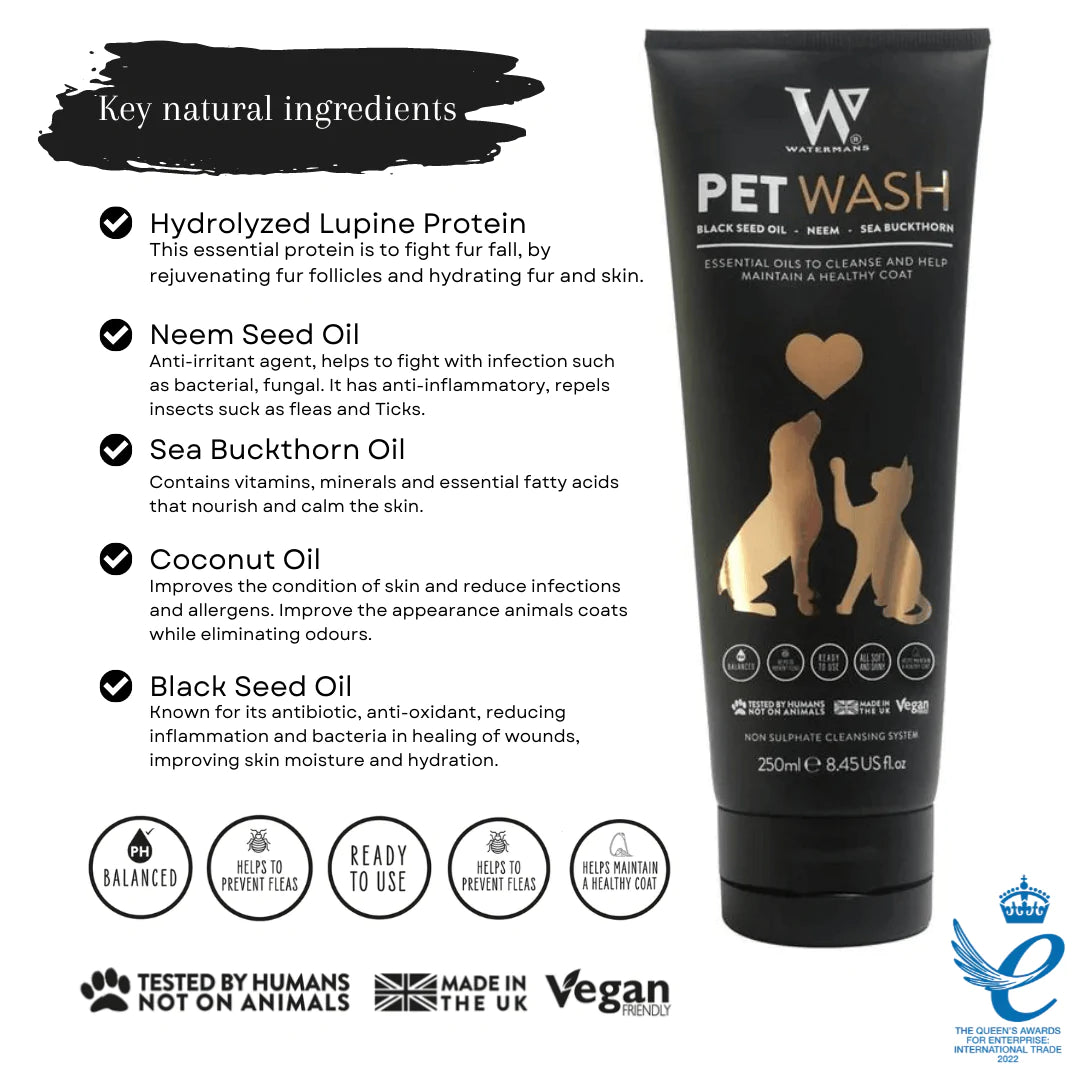 Dog and Cat Shampoo - stop dog shedding naturally