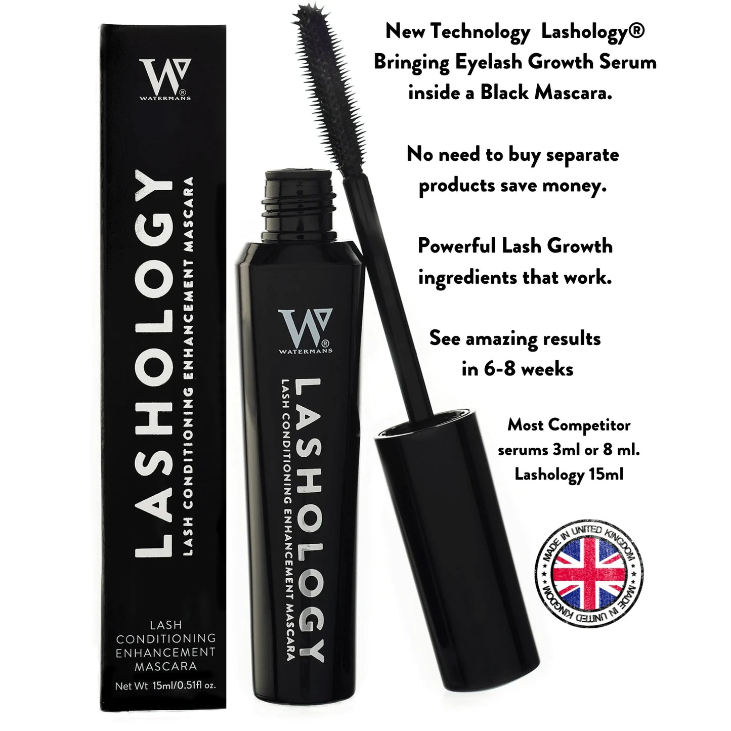 Lashology® 15ml Advanced Lash Growth Mascara - Eyelash serum upgrade