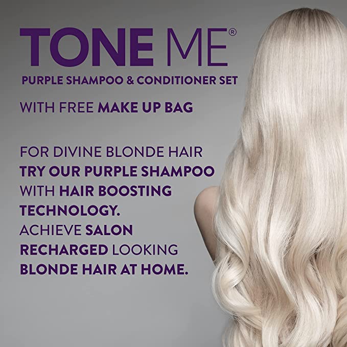 Purple Shampoo and Purple Conditioner Plus Free Makeup Bag