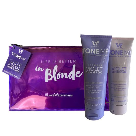 Purple Shampoo and Purple Conditioner Plus Free Makeup Bag