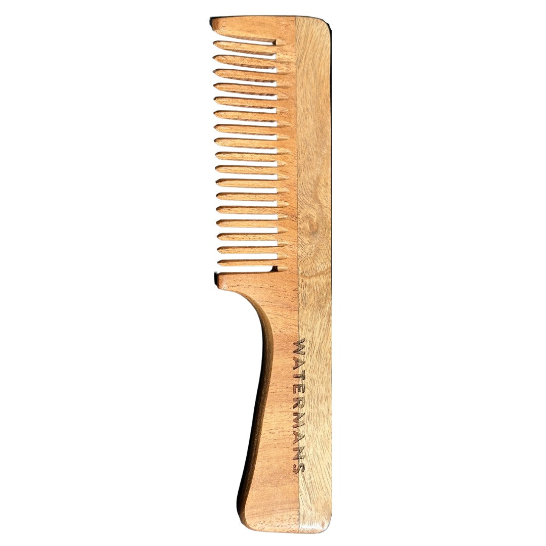 Wooden Wide Tooth Hair Growth, Detangling Comb